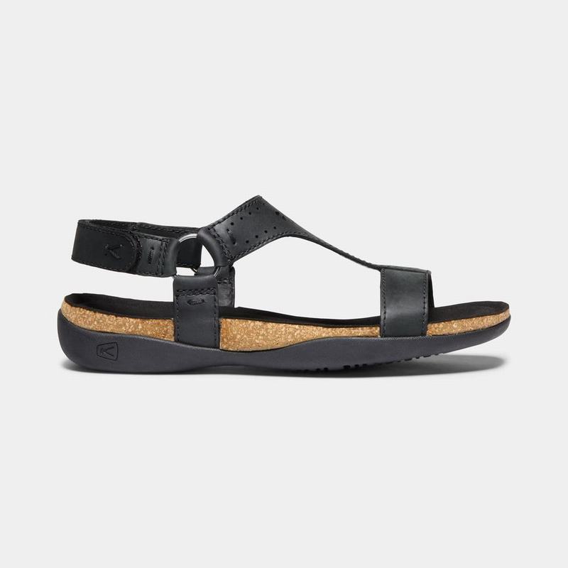 Discount Keen Kaci Ana T-strap Womens Sandals Black (9126-LKPFO)